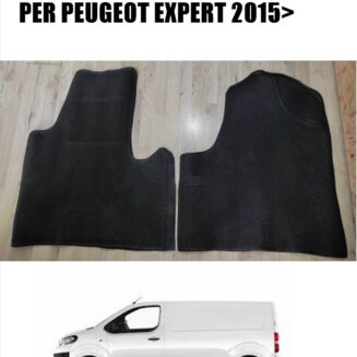 SET TAPPETINI IN GOMMA 2 PEZZI PER PEUGEOT EXPERT DAL 2015>