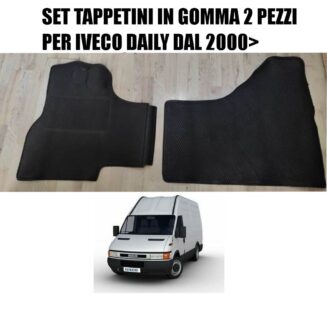 SET TAPPETINI IN GOMMA 2 PEZZI PER IVECO DAILY DAL 2000>